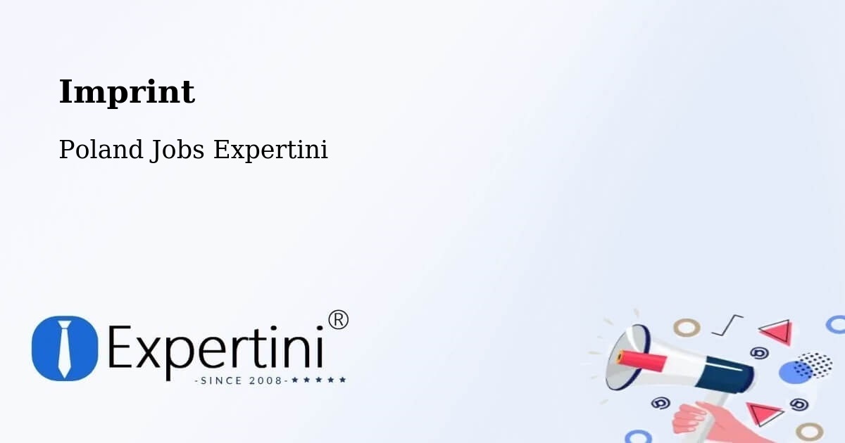 Imprint – Sośno - Poland Jobs Expertini