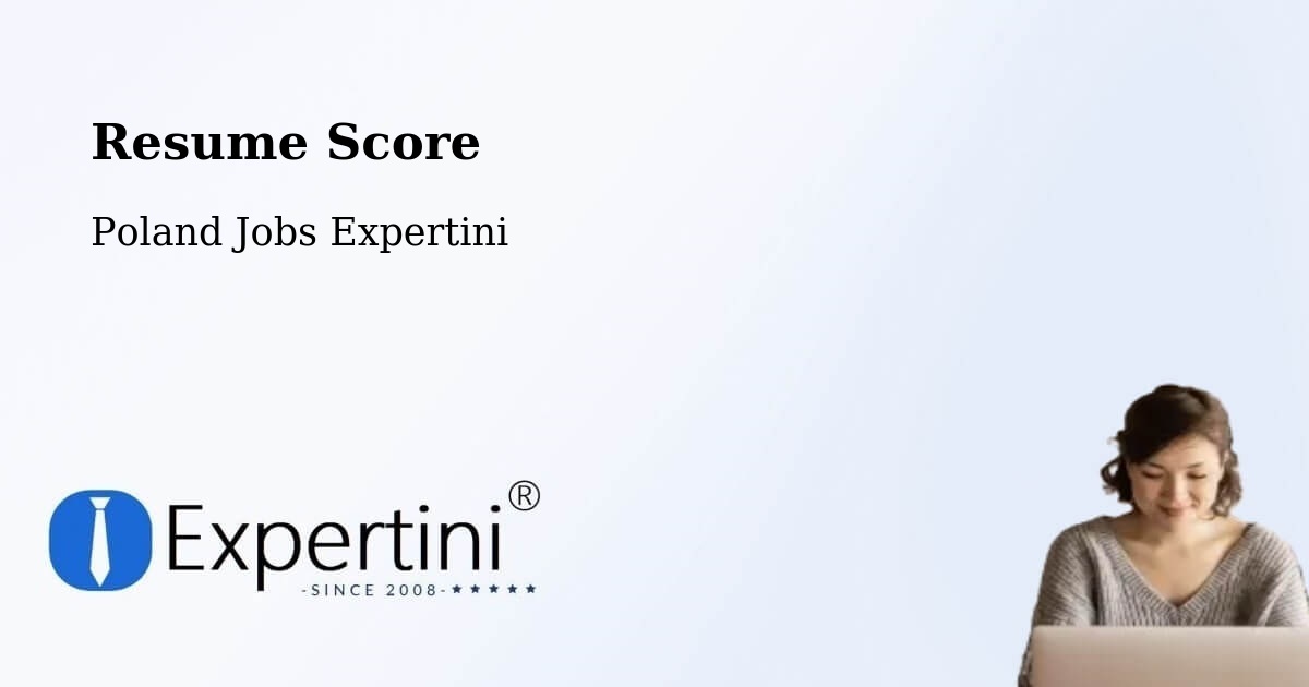 Resume Score & Job Description Match Tool – Sośno - Poland Jobs Expertini